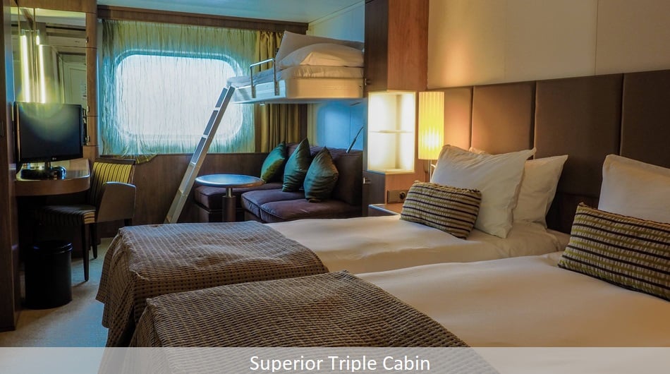 Superior Triple Superior Triple Cabin Interior