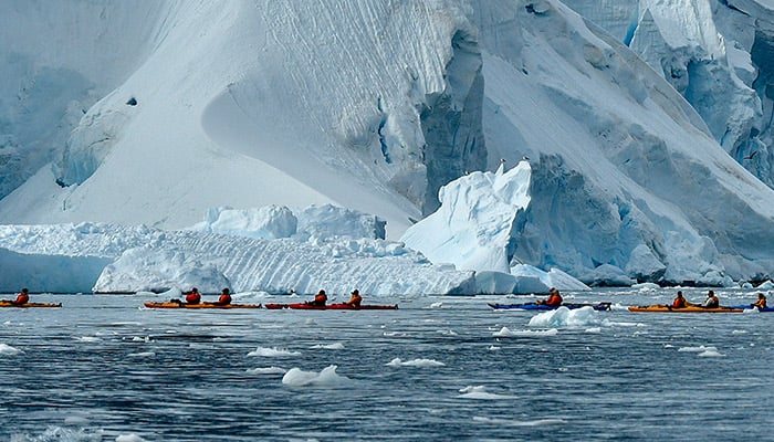 kayaking in Antarctica