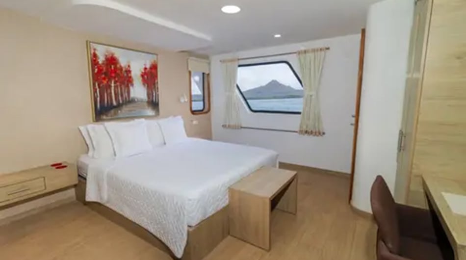 Grand Queen Beatriz Galapagos Cruise - Upper Front Cabin Double Grand Queen Beatriz Galapagos Cruise - Upper Front Cabin Double