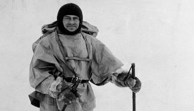 British explorer Robert Falcon Scott during his doomed expedition to the Antarctic, circa 1912. Photo Credit: Hulton Archive 