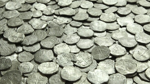 Coins from the San Jose shipwreck.