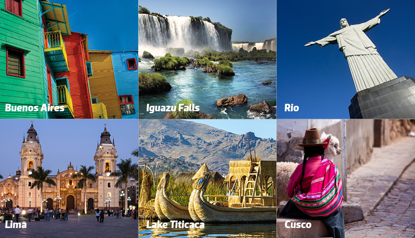 top places to see in South America