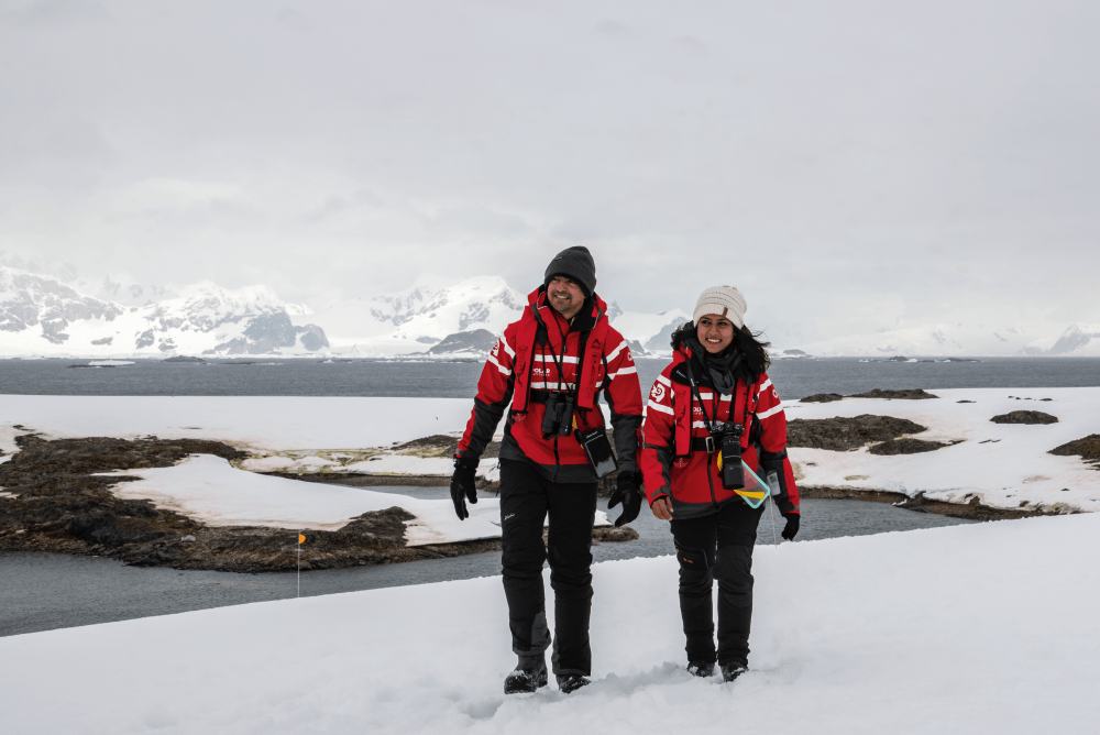 walking on Antarctica