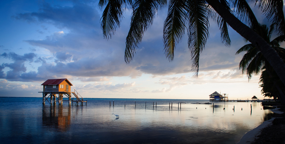 The beach of Cayes, Belize. The beach of Cayes, Belize.