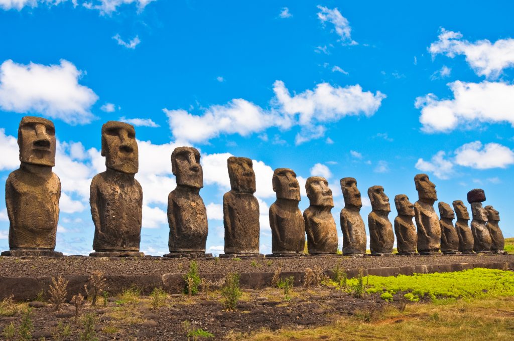 Moai statues on Easter Island Moai statues on Easter Island
