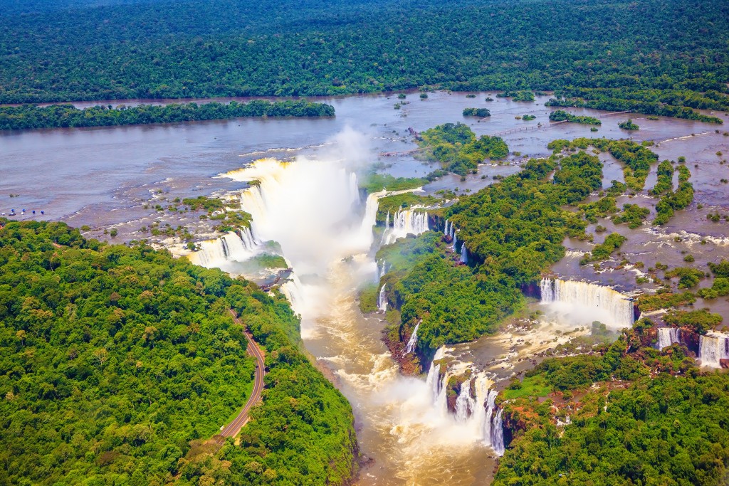 Iguazu Falls from above. Iguazu Falls from above.
