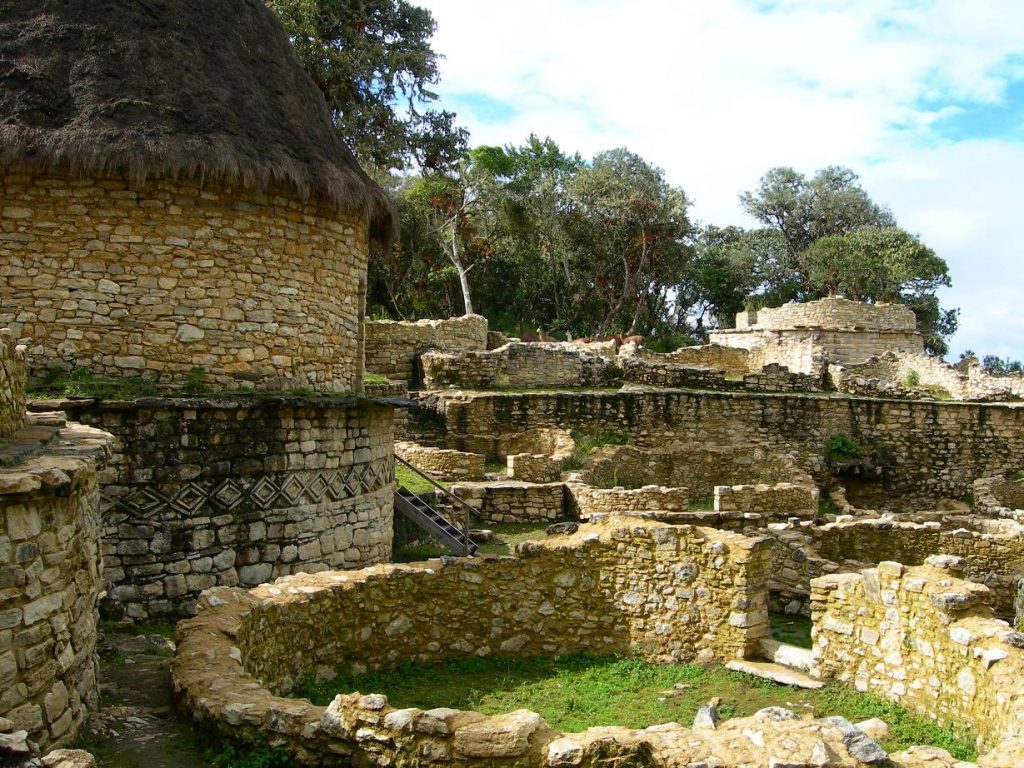 ruins of fortress of kuelap in peru in the rain forest ruins of fortress of kuelap in peru in the rain forest