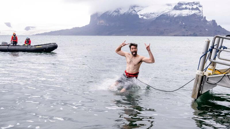 Taking the Polar Plunge in Antarctica