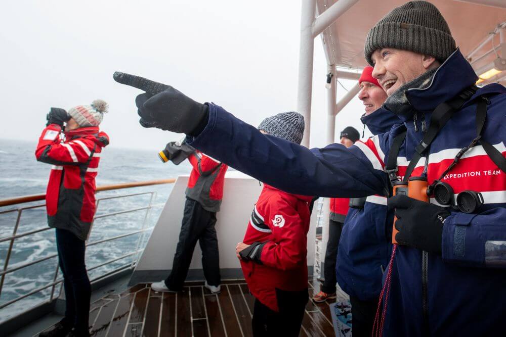 Antarctic passengers on the Seaventure