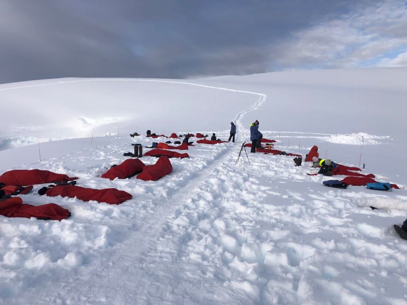 camping in Antarctica 