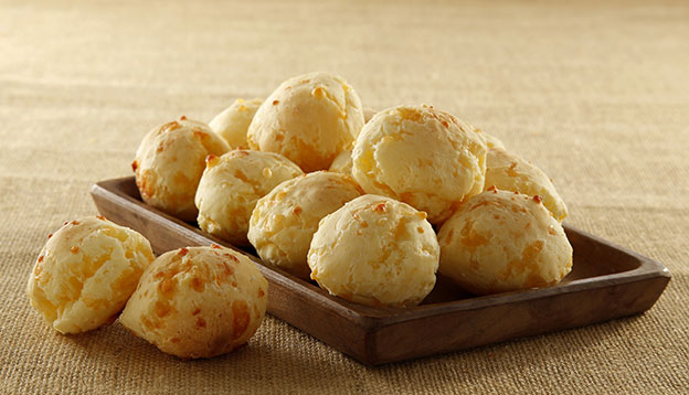 "Chipa" is a typical South America Small bread made with cassava starch, hard cheese and others ingredients