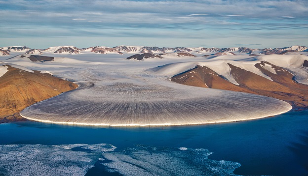Elephant foot glacier, North Greenland.
