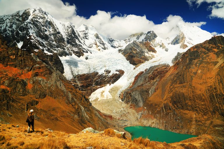 hiking in the Peruvian Andes