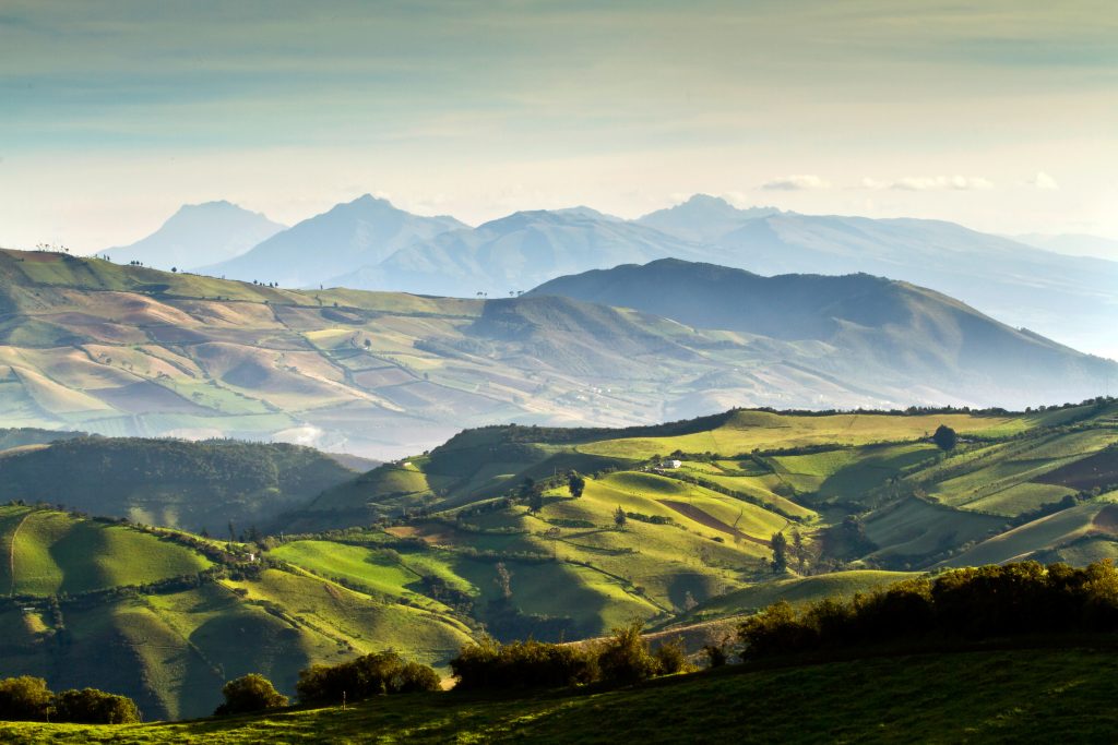 landscape image of the Ecuadorian Andes landscape image of the Ecuadorian Andes