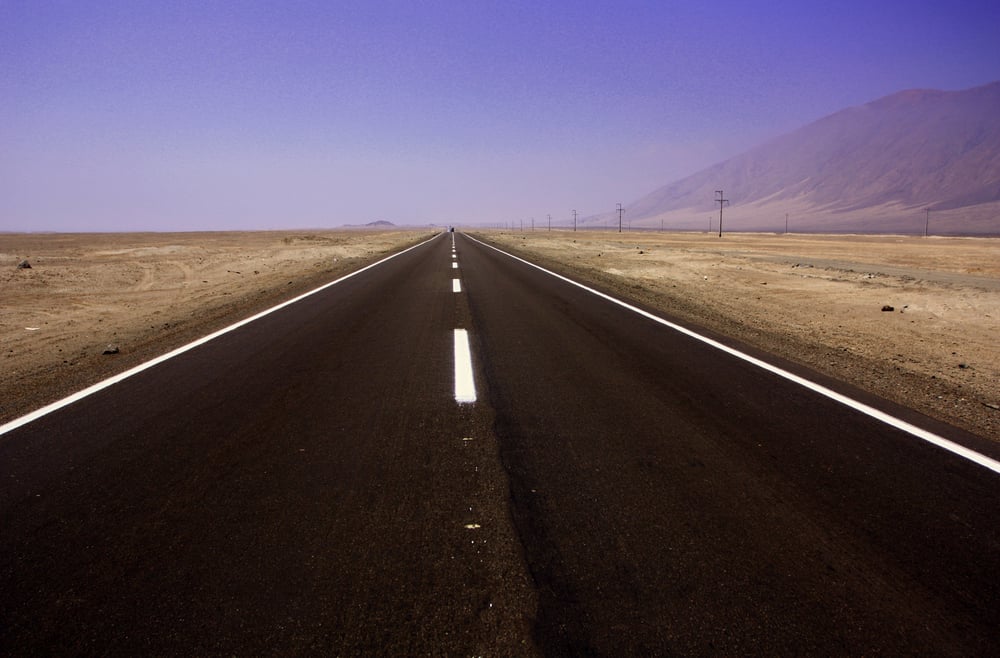 Pan Americana Highway between Peru and Panama.