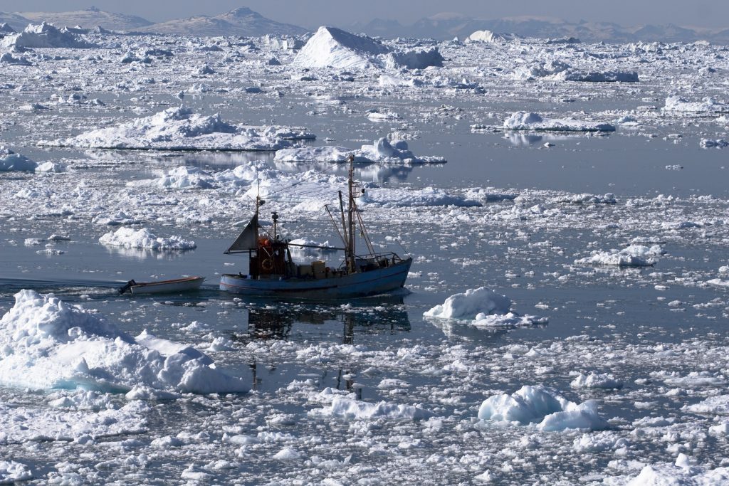 A fishing boat in Greenland a fishing boat in Greenland