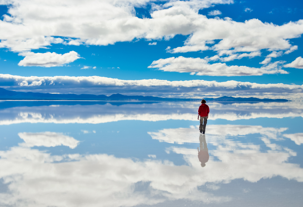 Bolivian Salt Flats in the rainy season