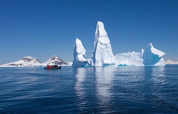 iceberg formations in Antarctica