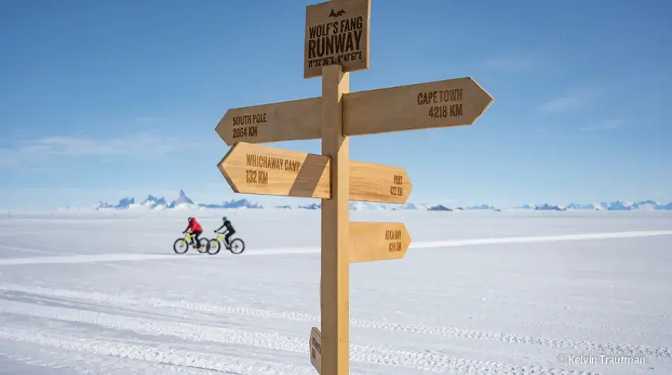 Sign in Antarctica 