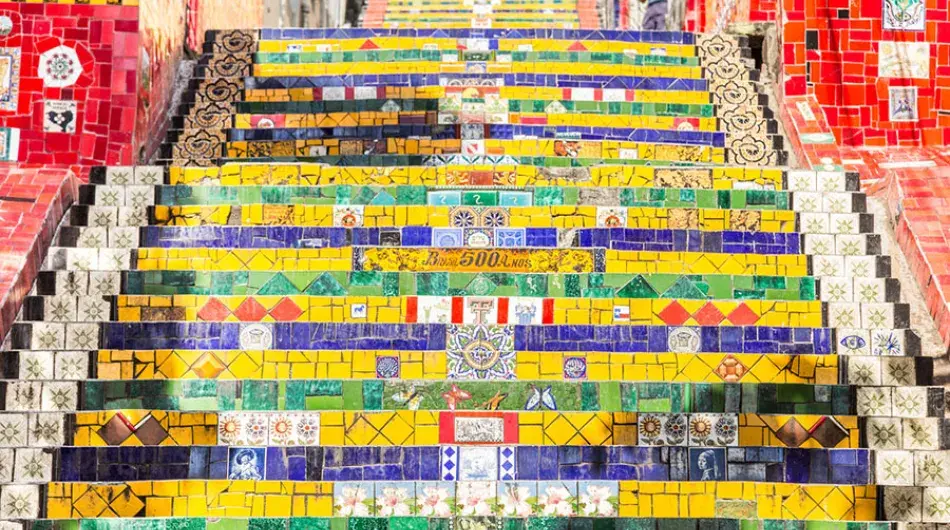 Sealon Stairs, in Rio de Janeiro, Brazil