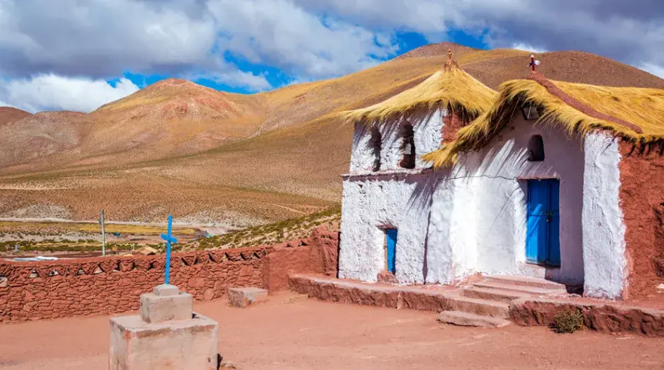 Machuca chapel in Chile Atacama desert