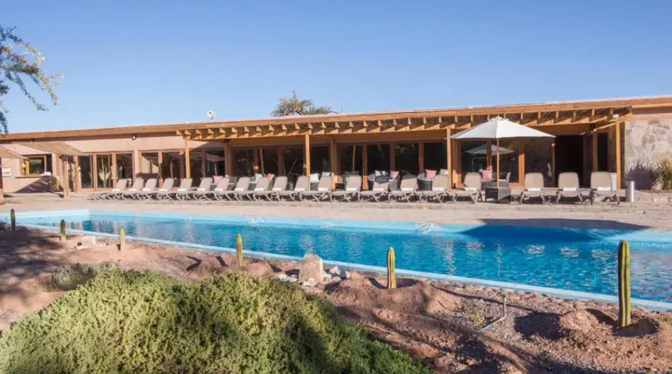 Cumbres de Atacama hotel panorama with pool