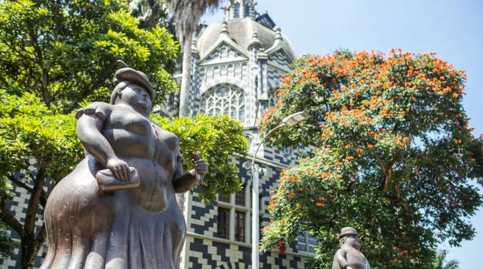 Botero statue in medellin historic center, Colombia