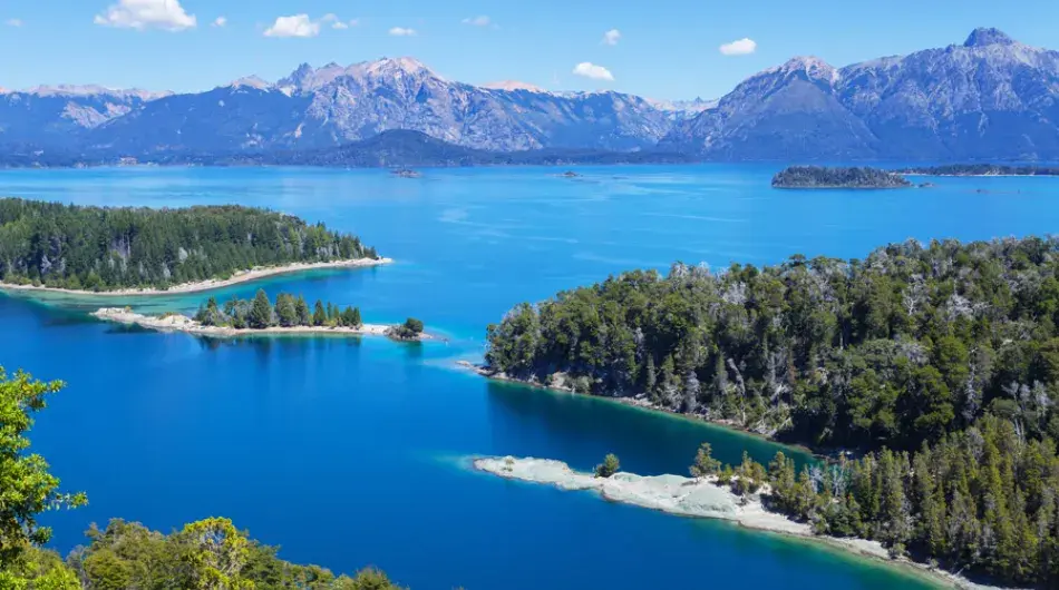 Nahuel huapi lake panoramic view