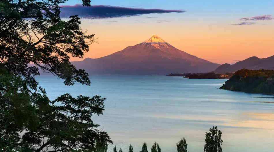 Osorno volcano sunset