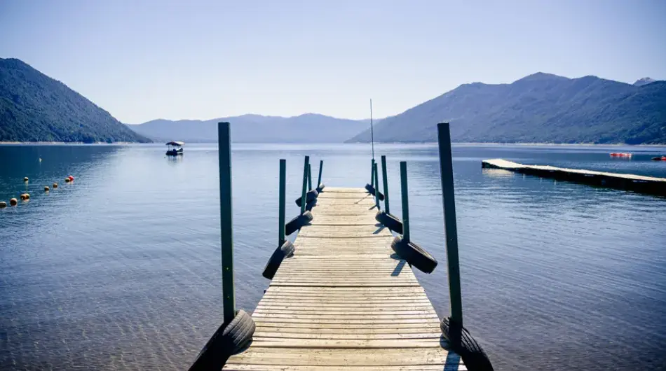 Pier on caburgua lake