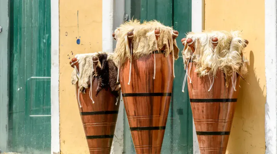 Salvador de Bahia traditional drums
