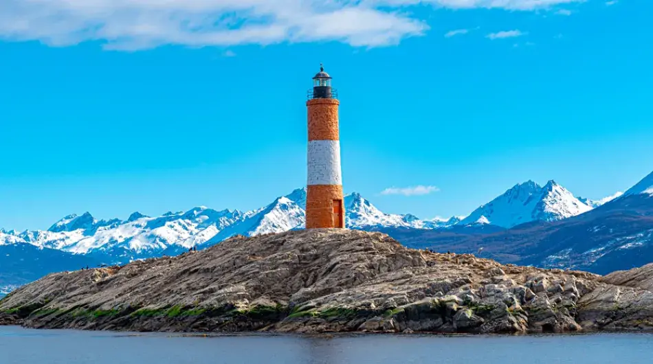 End of the world lighthouse in beagle channel