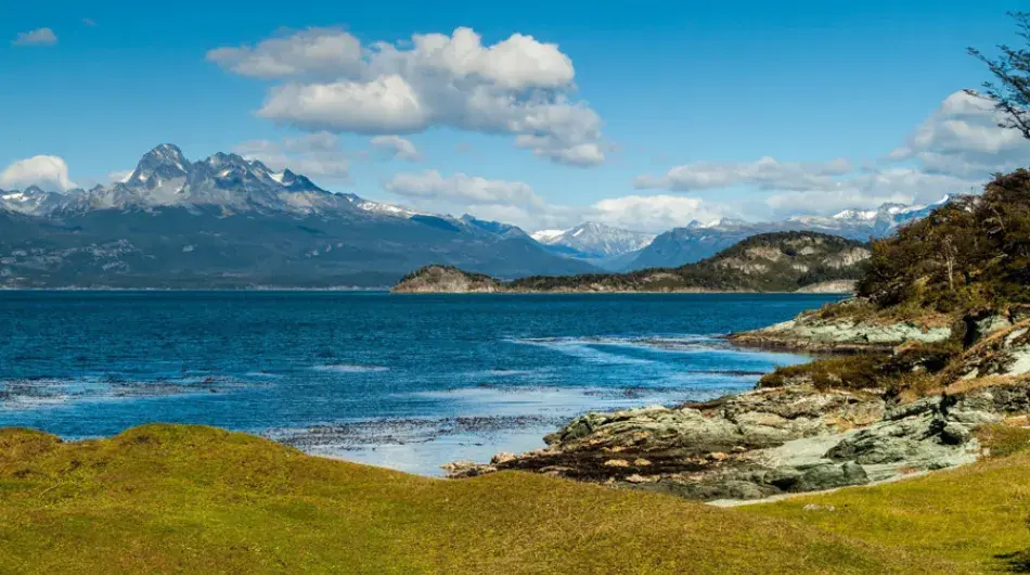 Lapataia bay in tierra del fuego national park