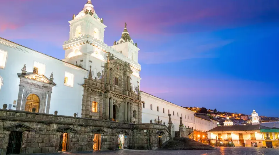 Quito San Francisco church in historic center