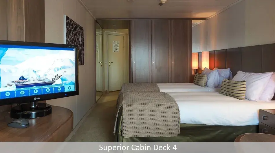 Deck 4 Superior 2 Cabin Interior