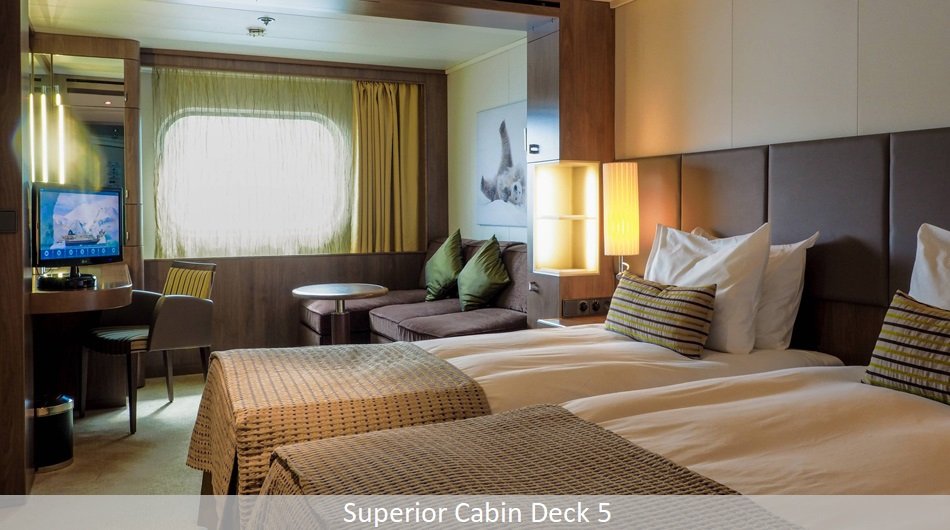 Deck 5 Superior Cabin Interior