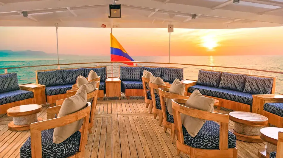 Evolution Galapagos Cruise Ship - Upper Deck Seating