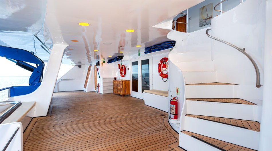 Ocean Spray Galapagos Cruise Ship - Back Deck 