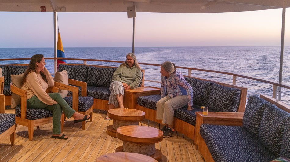 Evolution Galapagos Cruise Ship - Upper Deck