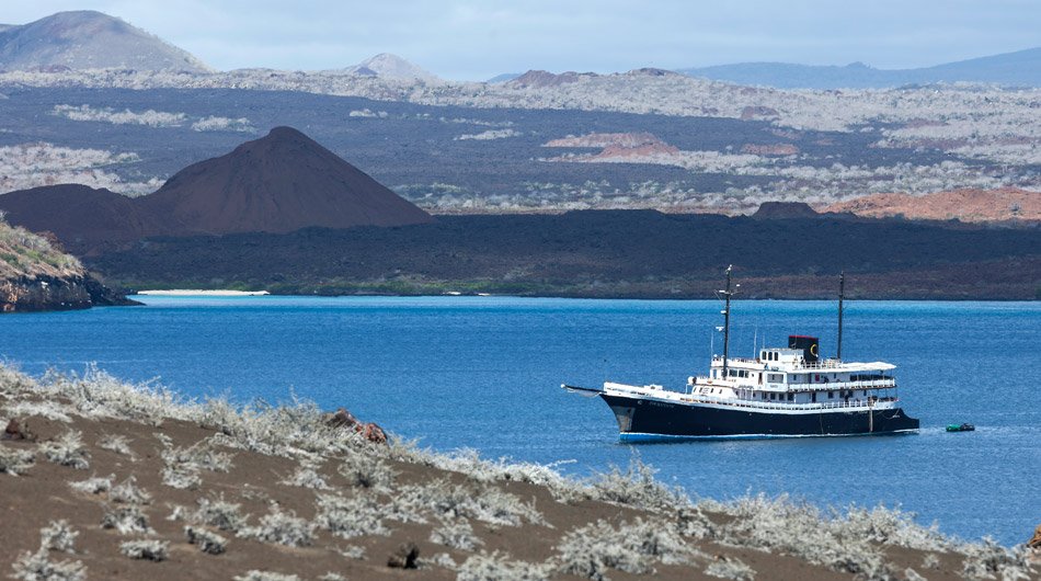 Evolution Galapagos Cruise Ship - Cruising in Bartolome