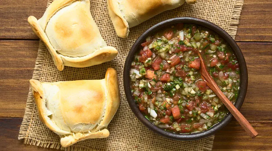 Salsa pebre tipical chilean cuisine