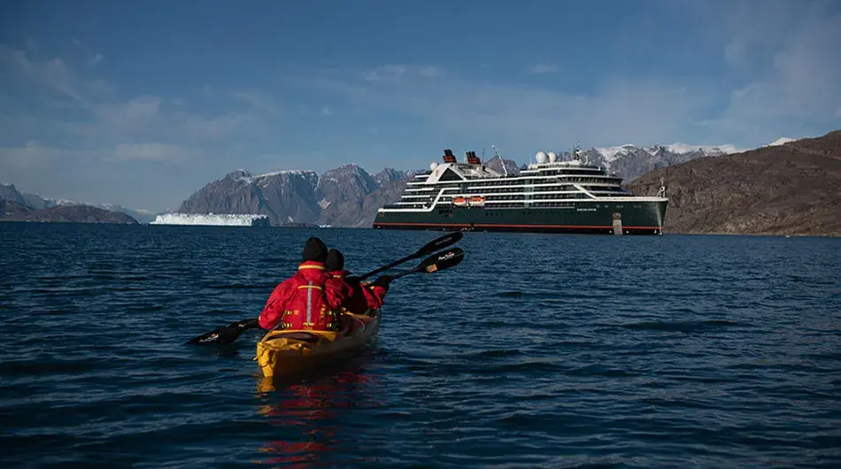 Kayaks in Greenland