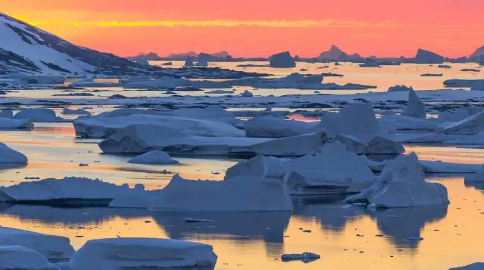 Sunrise in Antarctica