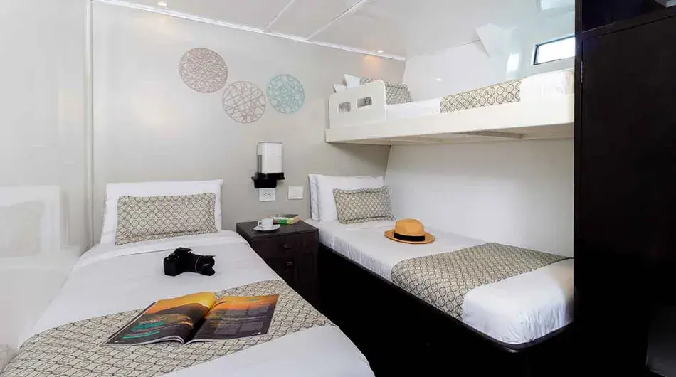 Monserrat Galapagos Cruise Ship - Lower Deck Triple Cabin