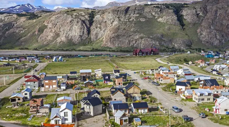 Panoramic view of El Chalten, Argentina