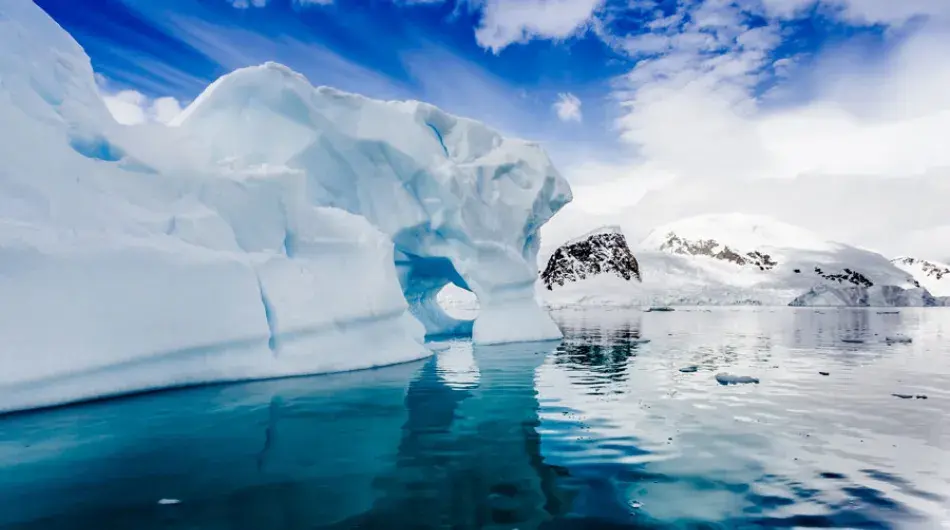 Sunny view of Icebergs in the Weddell Sea