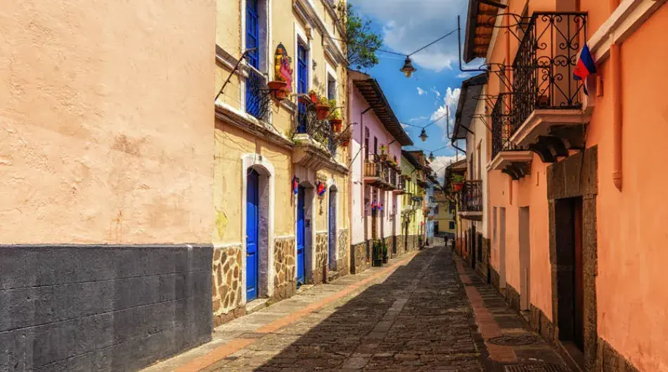 La Ronda Street in Quito, Ecuador
