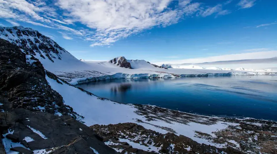 Landscape view near the Antarctic Circle