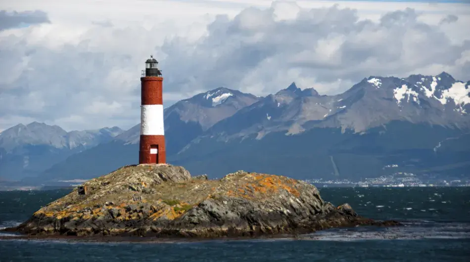 Close up of Beagle Channel Lighthouse