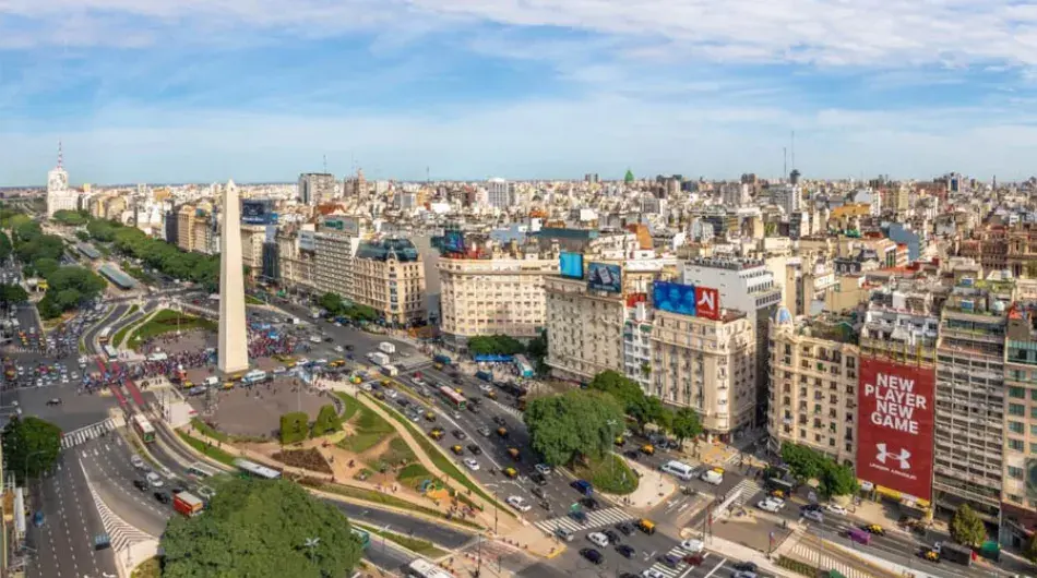 Panoramic Aerial view of Buenos Aires